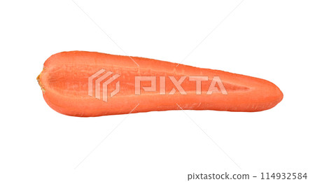 fresh carrot isolated on white background fresh carrot isolated on white background 114932584