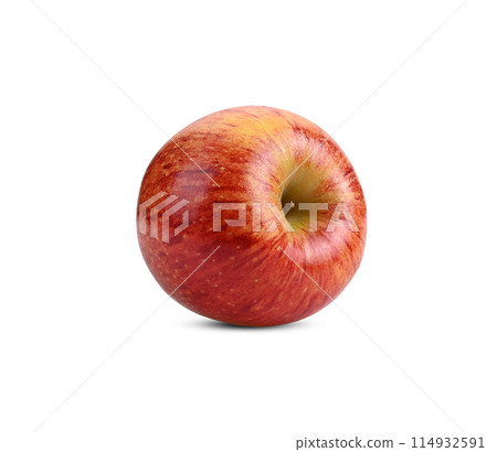 Red apple isolated on white background 114932591