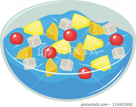 Blue Hawaii Jelly in a bowl 114932602