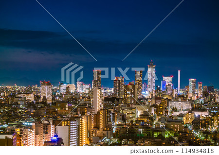 [Tokyo] Night view of the big city towards Ikebukuro 114934818