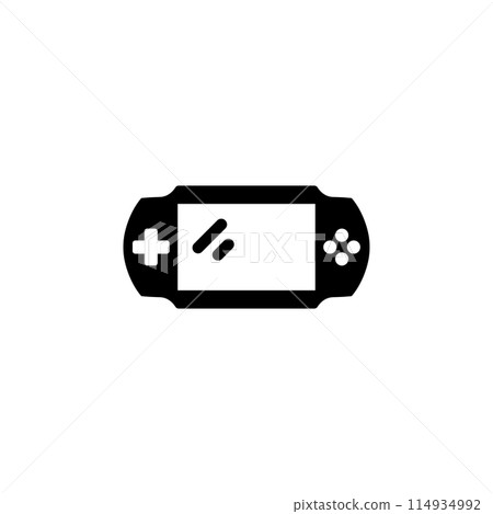 Portable Video Game Console Solid Flat Vector Icon Isolated on White Background Portable Video Game Console Solid Flat Vector Icon Isolated on White Background 114934992