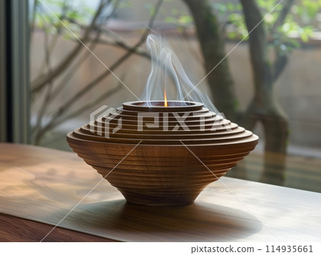 Design of the Incense Holder in home interior 114935661