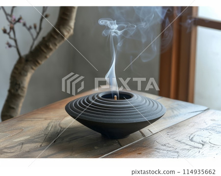 Design of the Incense Holder in home interior 114935662