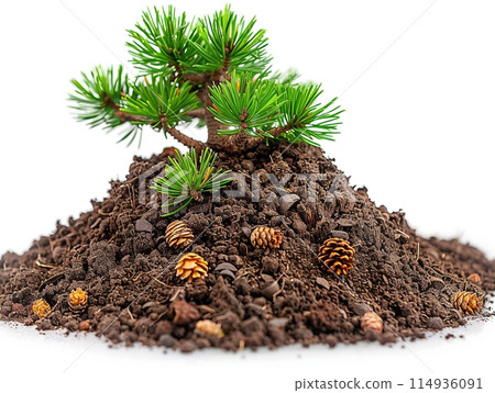 Bonsai soil is a specialized soil mixture used for growing bonsai trees. Bonsai soil is a specialized soil mixture used for growing bonsai trees. 114936091
