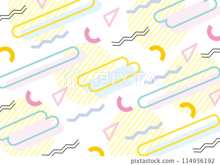 復古流行背景圖案昭和復古平成復古孟菲斯 復古流行背景圖案昭和復古平成復古孟菲斯 114936192