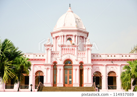 Beautiful scenery of Ashan Manzil in Dhaka, the capital of Bangladesh 114937089