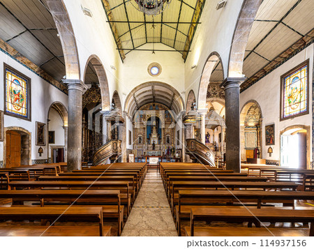 Interior of Sao Pedro church, Igreja de Sao Pedro in Faro, Portugal. Interior of Sao Pedro church, Igreja de Sao Pedro in Faro, Portugal. 114937156