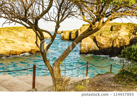 Cathedrals Beach in Galicia Spain. Cathedrals Beach in Galicia Spain. 114937893
