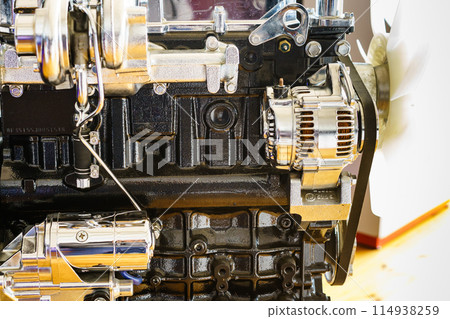 Diesel engine close up Diesel engine close up 114938259
