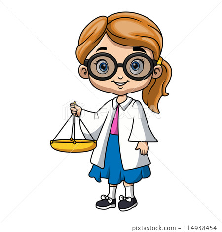 Cute girl cartoon wearing costume lawyer Cute girl cartoon wearing costume lawyer 114938454