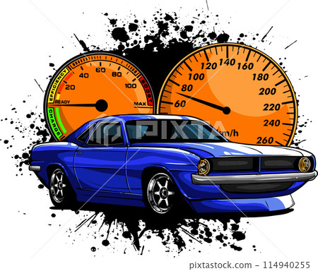 hand draw of Muscle car vector illustration design hand draw of Muscle car vector illustration design 114940255