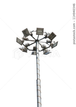 An isolated photo of an old street lamppost An isolated photo of an old street lamppost 114940346