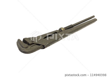 Adjustable wrench isolated on white background Adjustable wrench isolated on white background 114940398