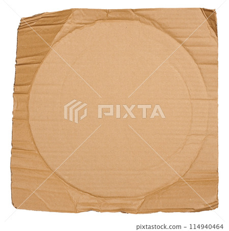 Piece of brown cardboard with torn edges on isolated background Piece of brown cardboard with torn edges on isolated background 114940464