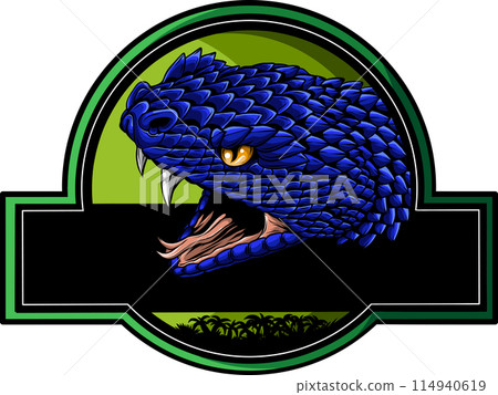 snake head hand drawn vector illustration design 114940619