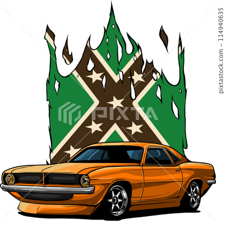 hand draw of Muscle car vector illustration design hand draw of Muscle car vector illustration design 114940635