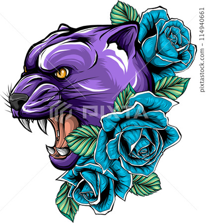 animal head of Cougar vector illustration design animal head of Cougar vector illustration design 114940661