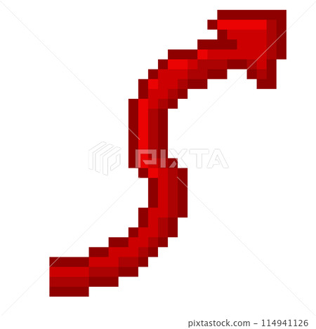 Pixel illustration of devil's tail 114941126