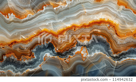 Natural texture stone cut of onyx, gray marble 114942632