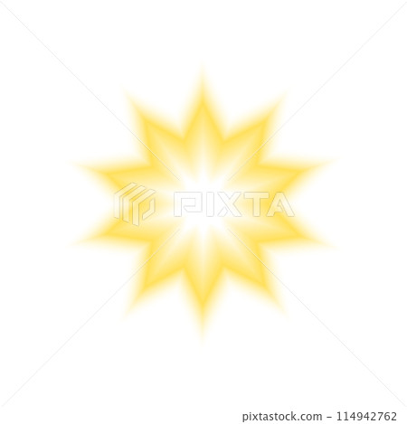 Golden star sparkle shape in soft blurry style isolated on white background. Y2K sticker with gradient aura effect. Bling, twinkle or firework icon isolated on white background. Vector illustration Golden star sparkle shape in soft blurry style isolated on white background. Y2K sticker with gradient aura effect. Bling, twinkle or firework icon isolated on white background. Vector illustration 114942762