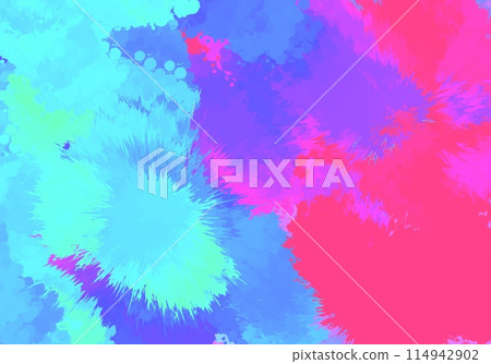 Abstract hand drawn neon gradient illustration background wallpaper 114942902