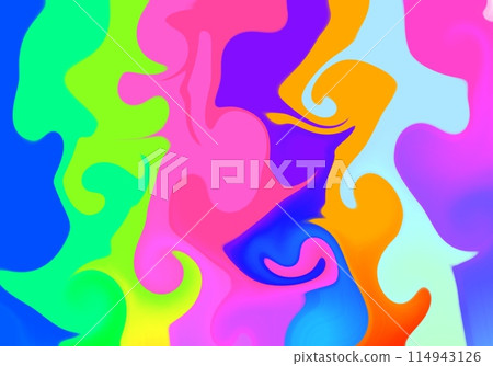 Abstract hand drawn neon gradient illustration background wallpaper Abstract hand drawn neon gradient illustration background wallpaper 114943126