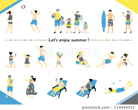 人們享受夏天 114944453