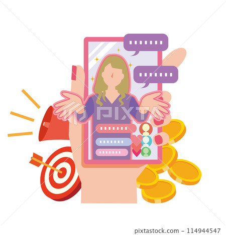 女性流光的圖像插圖 114944547