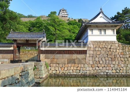 [香川縣]晴朗天氣下的丸龜城和大手門 114945184