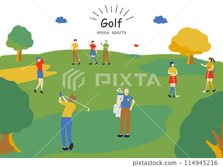 People who enjoy golf People who enjoy golf 114945216