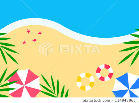 Beautiful tropical beach summer background material 1 of 2 Beautiful tropical beach summer background material 1 of 2 114945965