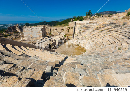 Amphitheater in the ancient Lycian city of Rhodiapolis Amphitheater in the ancient Lycian city of Rhodiapolis 114946219