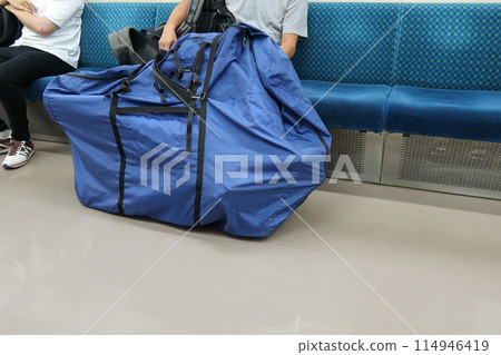 火車內自行車風景 火車內自行車風景 114946419