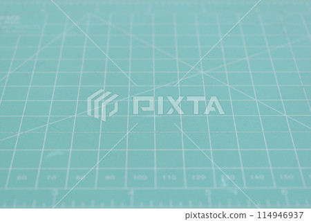 green cutting mat texture background, object tool for design 114946937