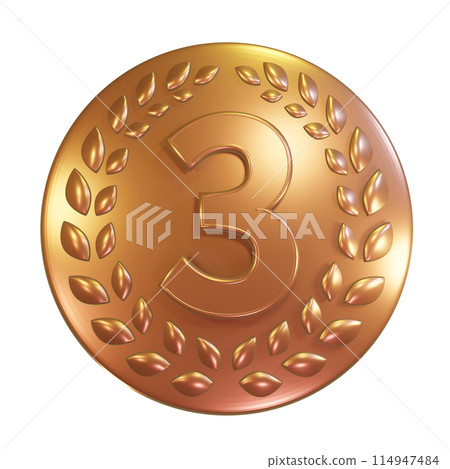 3D 3rd Place Bronze Medal 3D 3rd Place Bronze Medal 114947484