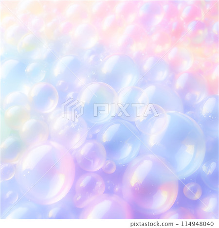 明亮柔和的彩色氣泡背景素材 明亮柔和的彩色氣泡背景素材 114948040