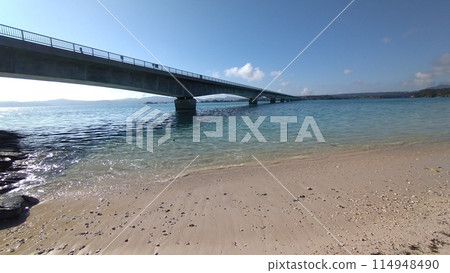 Kouri Bridge seen from Kouri Beach 114948490