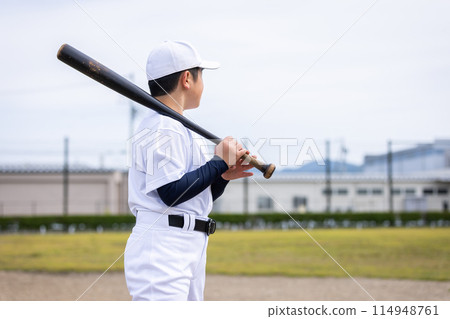 Boy holding a bat Baseball boy Boy holding a bat Baseball boy 114948761