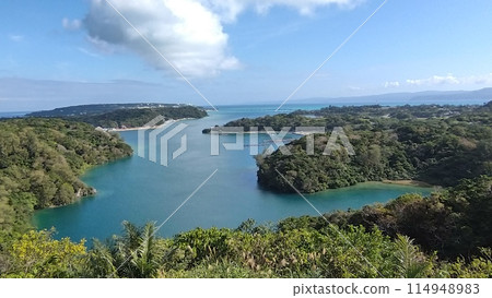 View of Unten Port and Kouri Bridge from the observation deck View of Unten Port and Kouri Bridge from the observation deck 114948983