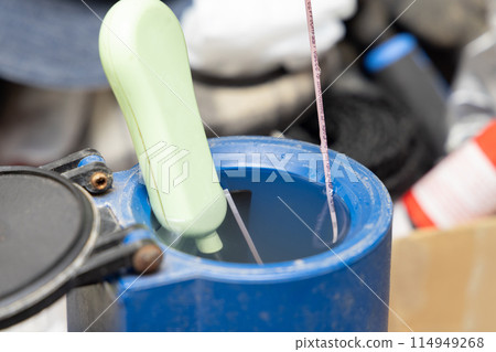 Farm, artificial insemination, cow, liquid nitrogen Farm, artificial insemination, cow, liquid nitrogen 114949268