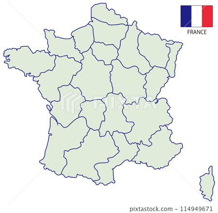 Dividable map of France - Regions 114949671