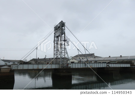 Bridge on water surface 114950343
