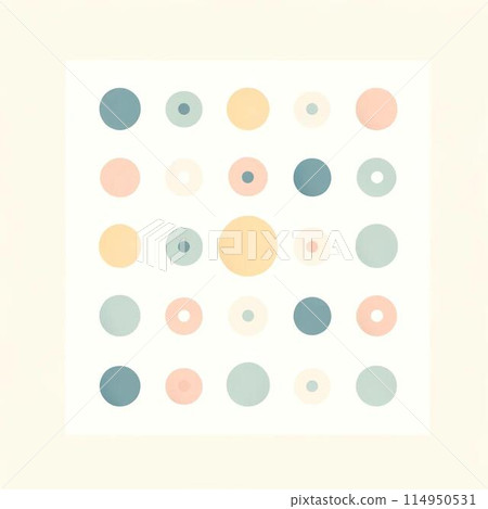 斯堪的納維亞風格簡單的圓點圖案 114950531