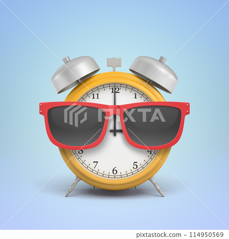 Alarm clock with sleep-shade style glasses 114950569