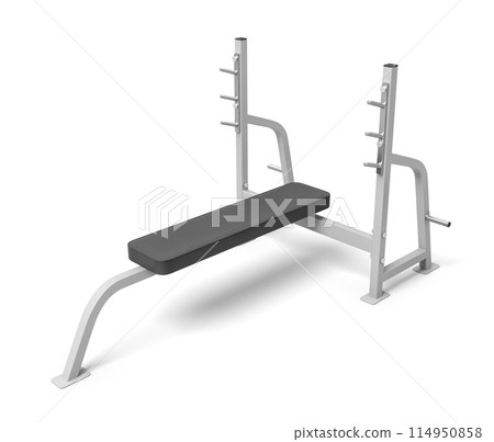 3D model of a gym bench without weights 114950858