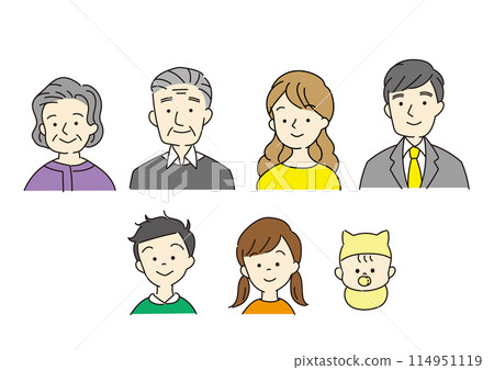 Family faces, three generations Family faces, three generations 114951119