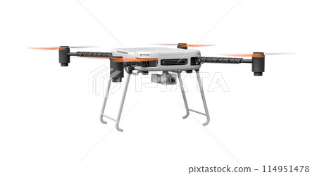 3d rendering of quadcopter isolated on white background 114951478