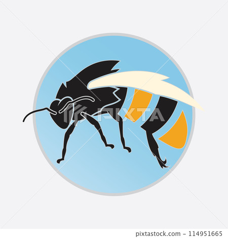 bee logo illustrations design icon bee logo illustrations design icon 114951665