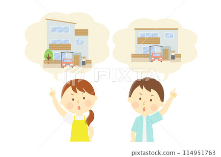 A wife who wants to live in a three-story house and a husband who wants to live in a two-story house 114951763