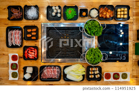 Shabu and Grill is famous Japanese food Shabu and Grill is famous Japanese food 114951925